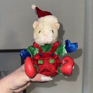 Gemmy Dancing Hamster Christmas Elf Holiday Hamster Sings Jingle Bells Untested
